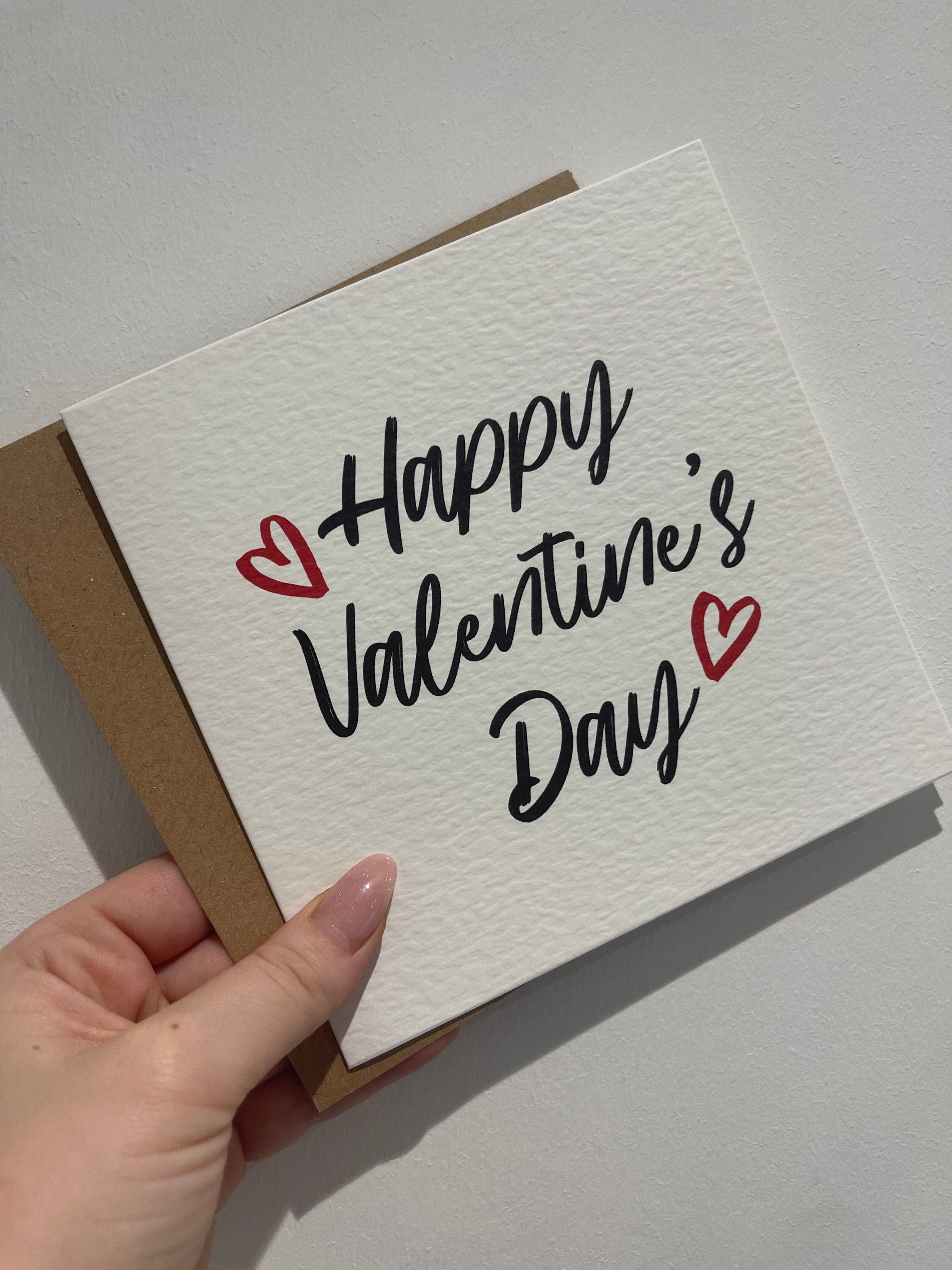Happy Valentines Day Funny Humorous Hammered Card & Envelope-0